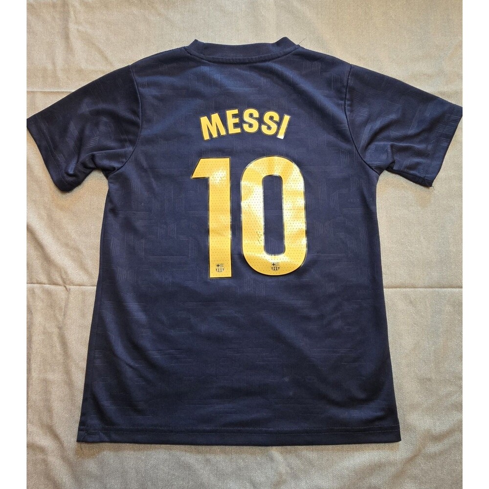 Lionel Messi #10 FC Barcelona Blue Soccer Jersey Kids MEDIUM